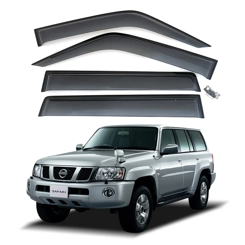 Дефлектор окна для Nissan Patrol Safari Y61, дверной оконный козырек от дождя, вентиляционный щиток
Дефлектор окна для Nissan Patrol Safari Y61, дверной оконный козырек от дождя, вентиляционный щиток