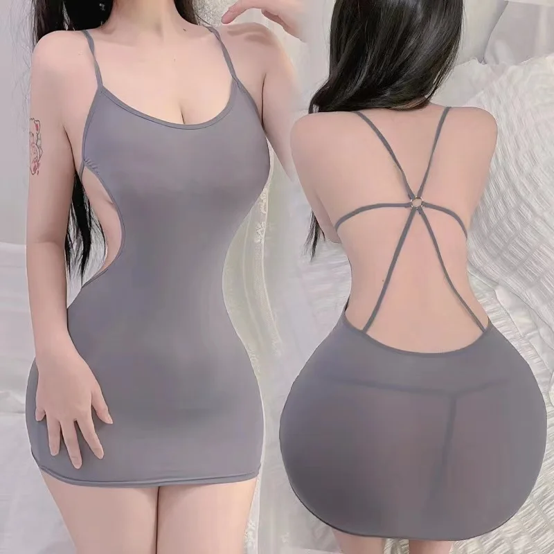 Fdfklak See-Through Halter Dress Sexy Lingerie Woman Erotic Backless Pajamas Open Crotch Clothing Babydoll Vestido Feminino
Fdfklak See-Through Halter Dress Sexy Lingerie Woman Erotic Backless Pajamas Open Crotch Clothing Babydoll Vestido Feminino