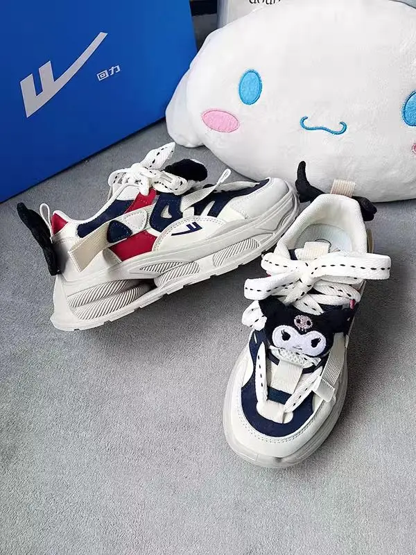 Kawaii Sanrio Kuromi Cinnamoroll Cute Cartoon Female Sneakers Ins Japanese Retro Heightening Shoes Students Fashion Casual Shoes
Kawaii Sanrio Kuromi Cinnamoroll Cute Cartoon Female Sneakers Ins Japanese Retro Heightening Shoes Students Fashion Casual Shoes