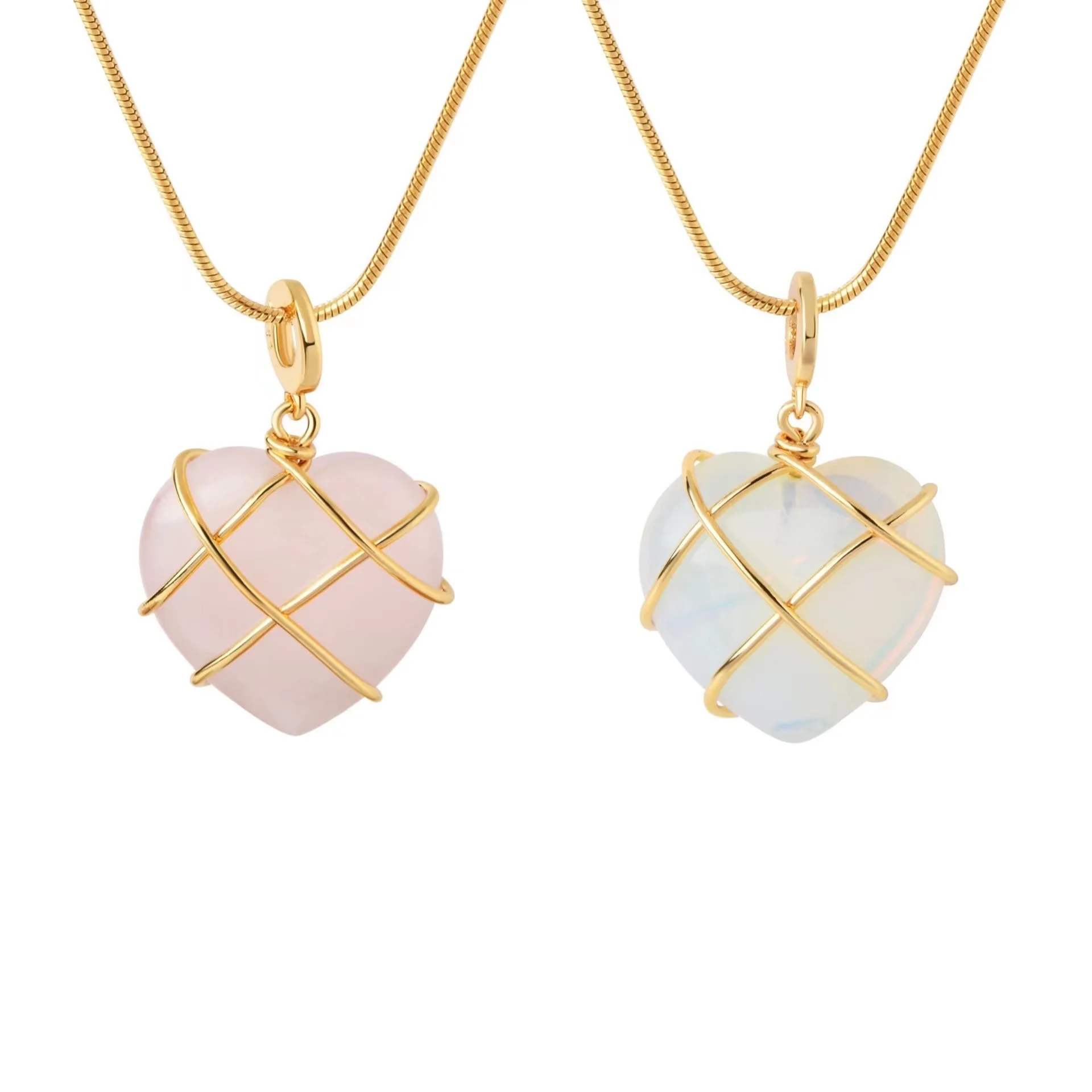 Classic Love Necklace Opal Powder Diamond Castle Necklaces for Teenage Girls Rose Quartz Crystal Heart Pandent Opal Jewelry
Classic Love Necklace Opal Powder Diamond Castle Necklaces for Teenage Girls Rose Quartz Crystal Heart Pandent Opal Jewelry