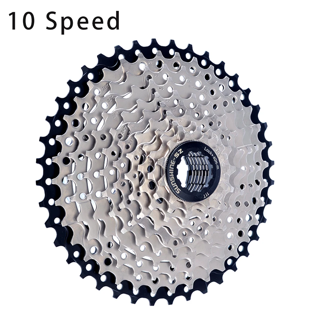 SUNSHINE Cassette K7 10V Speed MTB Freewheel ROAD Freewheel 36/40/42/46/50T Bicycle Sprocket For Shimano deore SRAM Cassette
SUNSHINE Cassette K7 10V Speed MTB Freewheel ROAD Freewheel 36/40/42/46/50T Bicycle Sprocket For Shimano deore SRAM Cassette