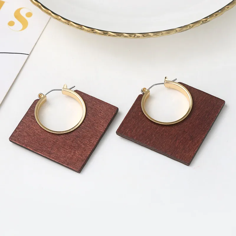 Coffee Color Square Dangle Earrings for Women Beer Bottle Pendants Hanging Earrings Brown Leopard Round Wooden pendientes
Coffee Color Square Dangle Earrings for Women Beer Bottle Pendants Hanging Earrings Brown Leopard Round Wooden pendientes