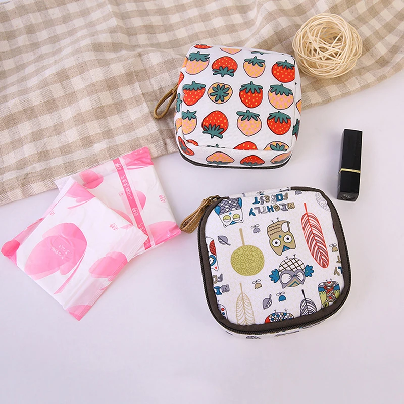 Cute Women Tampon Storage Bag Cartoon Print Penguin Strawberry Flower Pattern Sanitary Pad Pouch Cosmetic Bags Girls Makeup Bag
Cute Women Tampon Storage Bag Cartoon Print Penguin Strawberry Flower Pattern Sanitary Pad Pouch Cosmetic Bags Girls Makeup Bag