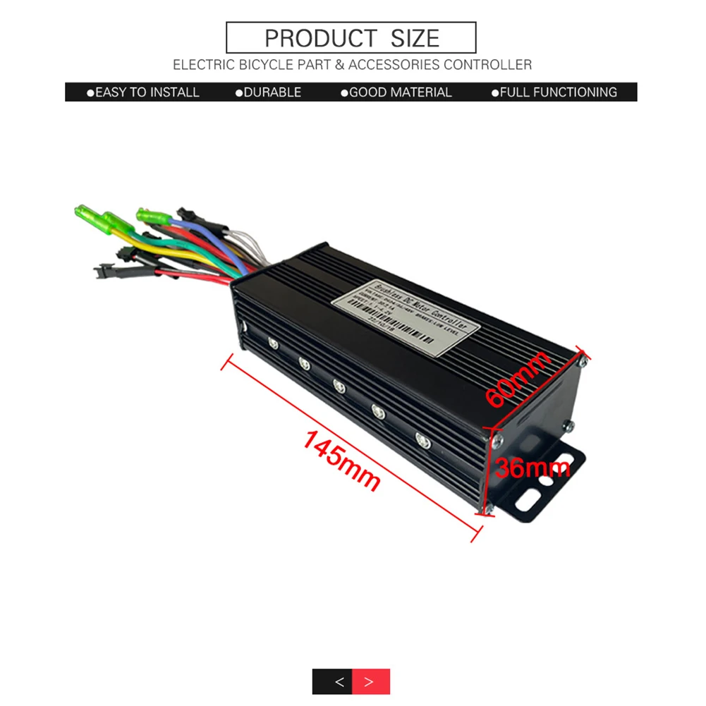 JN Controller Controller Quality SM Sine Three Mode Wave 30A 750/1000W Aluminum + Plastic Applicable Hall Motor
JN Controller Controller Quality SM Sine Three Mode Wave 30A 750/1000W Aluminum + Plastic Applicable Hall Motor