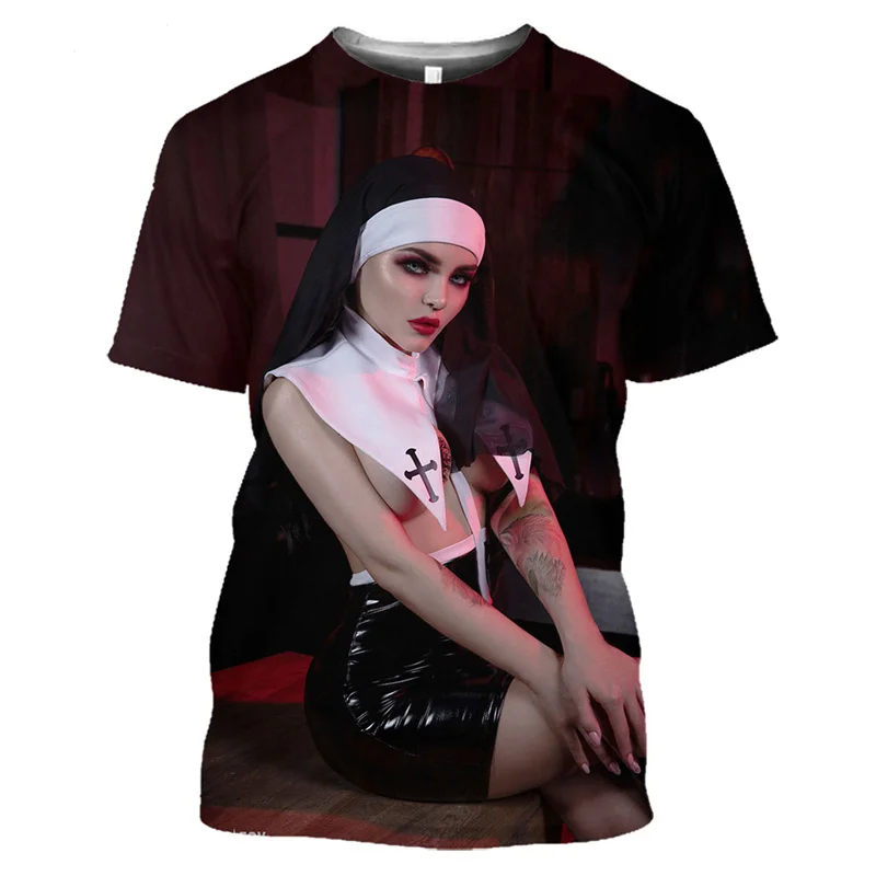 Sexy Nun Hentai T Shirt for Men 3D Ahegao Loli Girls Printed T-Shirt Anime Bikini Cosplay Tee Shirts Harajuku Fashion Otaku Tops
Sexy Nun Hentai T Shirt for Men 3D Ahegao Loli Girls Printed T-Shirt Anime Bikini Cosplay Tee Shirts Harajuku Fashion Otaku Tops
