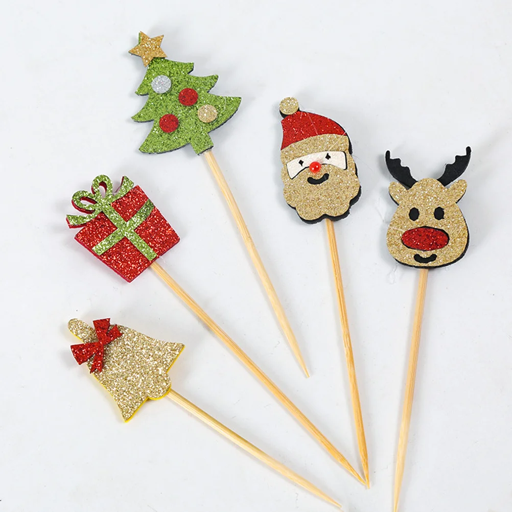 Christmas Cake Cupcake Toppers Topper Pickparty Toothpick Birthday Appetizer Supplies Happy Year New Glitter Picks Decoration
Christmas Cake Cupcake Toppers Topper Pickparty Toothpick Birthday Appetizer Supplies Happy Year New Glitter Picks Decoration
