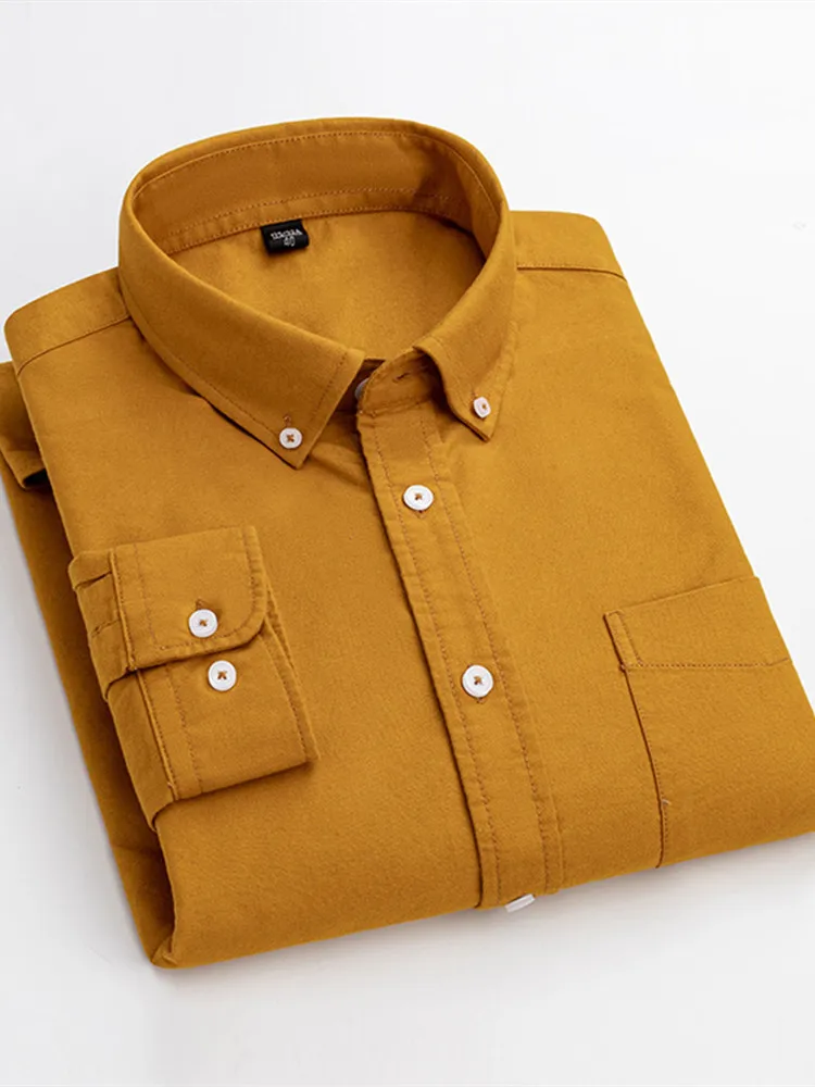 Men's Spring and Autumn New Casual Slim Cotton Long Sleeve Shirts Single Breasted Lapel 8 Colors Optional Large Size S-4XL 
Men's Spring and Autumn New Casual Slim Cotton Long Sleeve Shirts Single Breasted Lapel 8 Colors Optional Large Size S-4XL