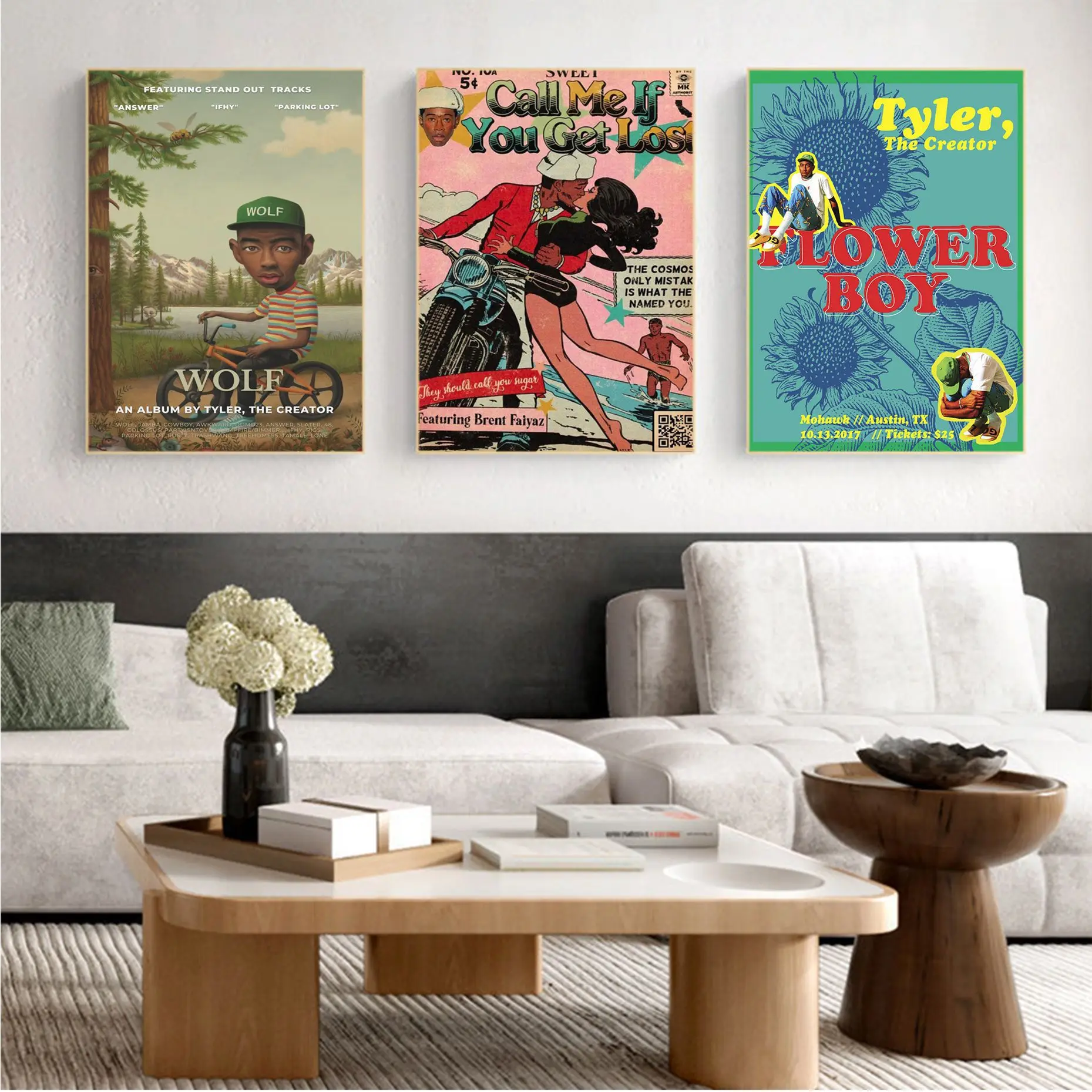 Rapper Tyler The Creator Flower Boy Anime Posters Sticky Decoracion Painting Wall Art White Kraft Paper Room Wall Decor
Rapper Tyler The Creator Flower Boy Anime Posters Sticky Decoracion Painting Wall Art White Kraft Paper Room Wall Decor
