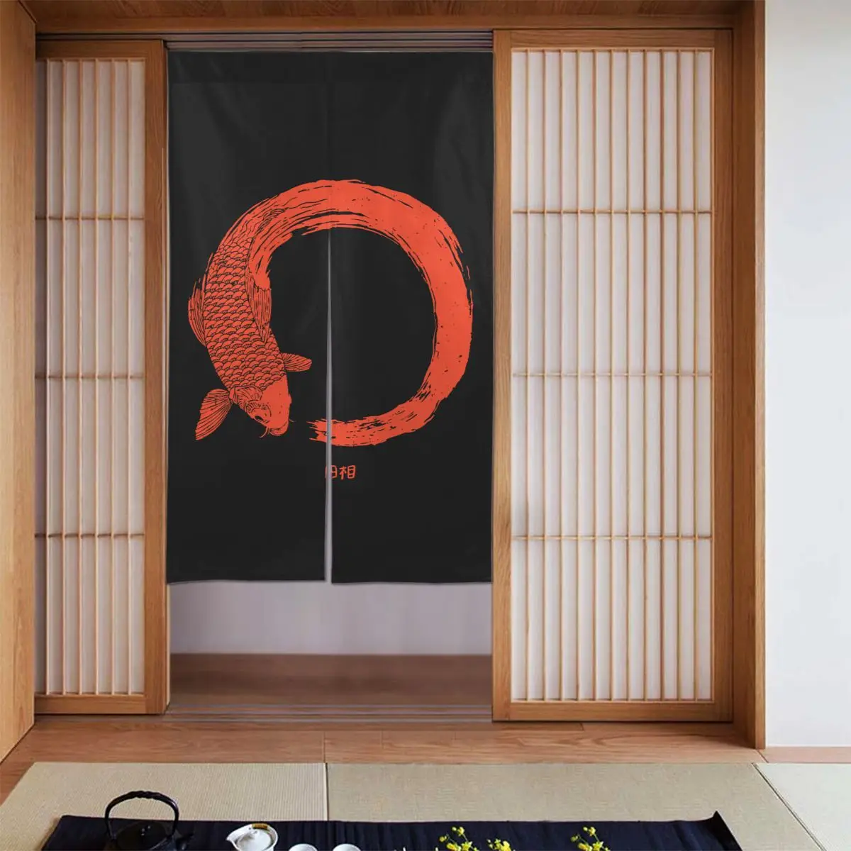Japanese Koi Fish Door Curtains Chinese Zen Lucky Blackout Curtains Cotton Linen Painted Noren for Kitchen Restaurant Decor
Japanese Koi Fish Door Curtains Chinese Zen Lucky Blackout Curtains Cotton Linen Painted Noren for Kitchen Restaurant Decor