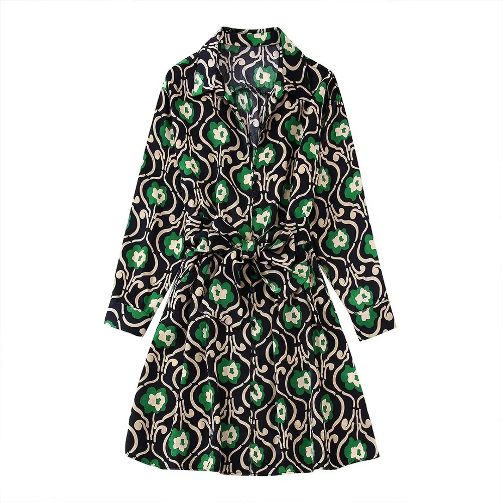 Женское платье мини с поясом и цветочным принтом, элегантное платье в стиле ретро с отложным воротником и длинным рукавом, осень/зима
Женское платье мини с поясом и цветочным принтом, элегантное платье в стиле ретро с отложным воротником и длинным рукавом, осень/зима