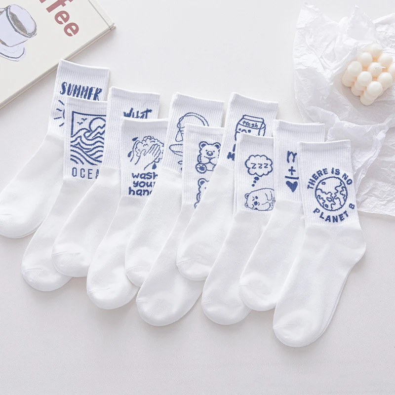 Japanese Kawaii Women Animal Cartoon Character Solid Color Casual Tube Socks Cute Cotton Stocking Fashion Harajuku Trend
Japanese Kawaii Women Animal Cartoon Character Solid Color Casual Tube Socks Cute Cotton Stocking Fashion Harajuku Trend