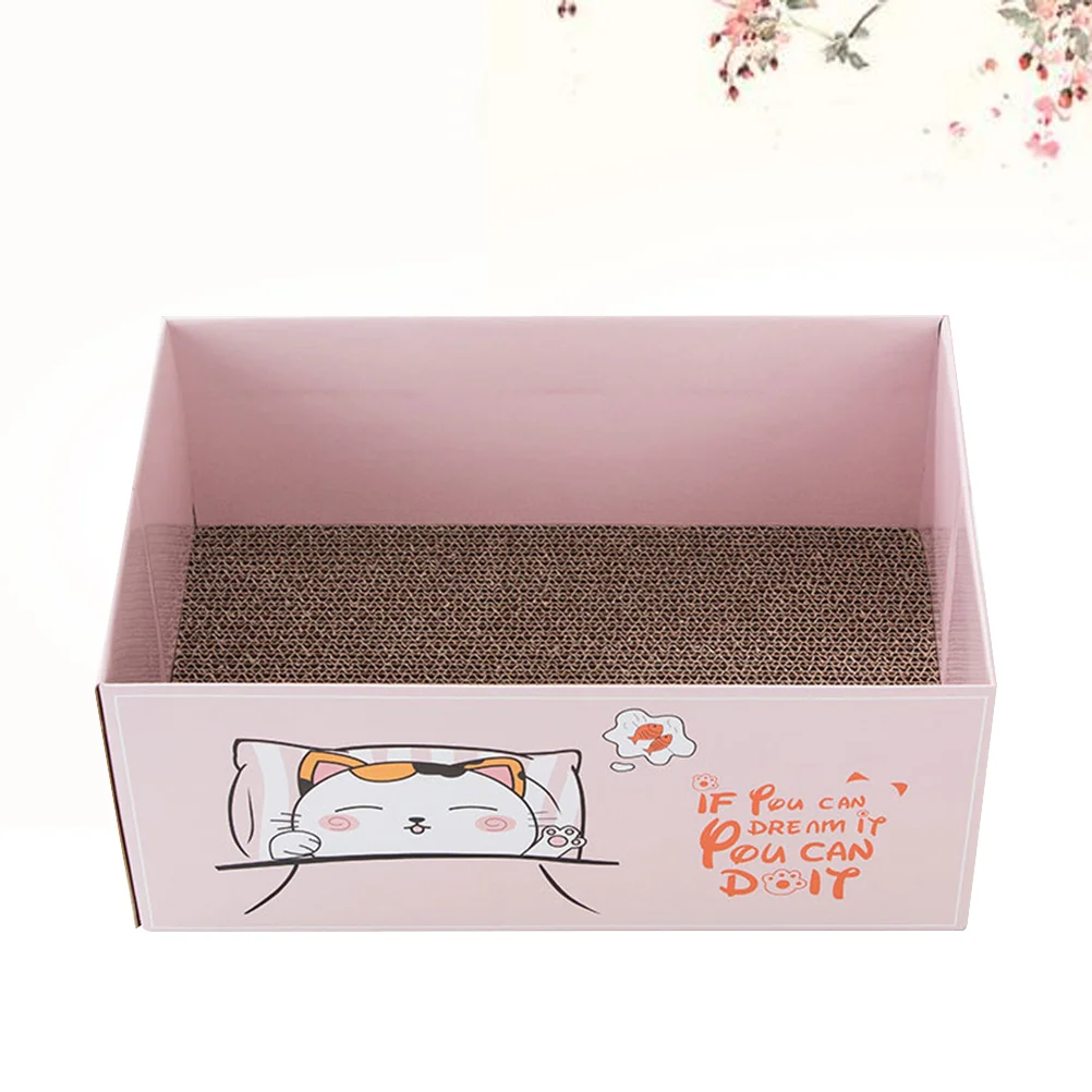 Cat Scratcher Scratching Cardboard Pad House Box Scratch Board Scratchers Indoor Cats Post Lounger 
Cat Scratcher Scratching Cardboard Pad House Box Scratch Board Scratchers Indoor Cats Post Lounger