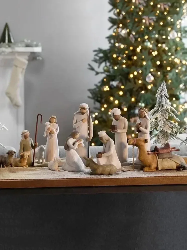 Nativity Scene Figures Nativity Figures Statues Willow Tree Sculpted Hand-Painted Religious Ornament Christmas Gifts Home Decor
Nativity Scene Figures Nativity Figures Statues Willow Tree Sculpted Hand-Painted Religious Ornament Christmas Gifts Home Decor