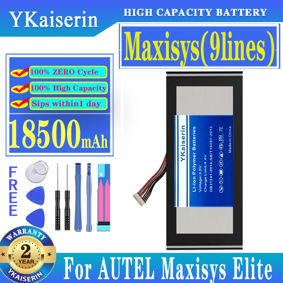 Высококачественный аккумулятор ykaisсеребрин 18500 мАч Maxisys для цифровых батарей Autel Maxisys Elite + Инструменты
Высококачественный аккумулятор ykaisсеребрин 18500 мАч Maxisys для цифровых батарей Autel Maxisys Elite + Инструменты
