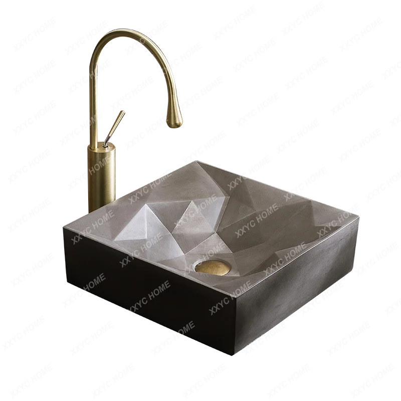 Fair-Faced Concrete Table Hand Washing Single Basin Pool Balcony Home Bathroom Washbasin
Fair-Faced Concrete Table Hand Washing Single Basin Pool Balcony Home Bathroom Washbasin