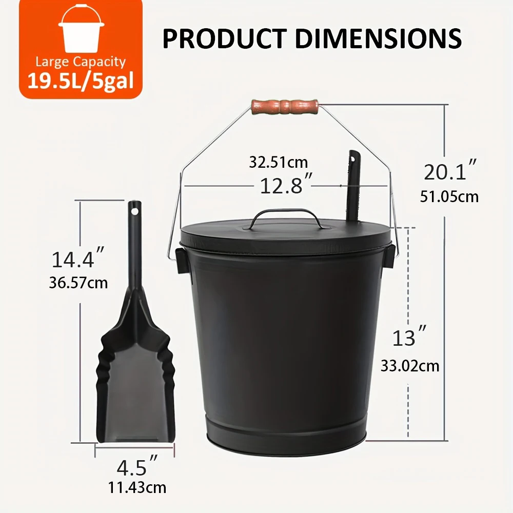 5,15 галлонов/19,5 л, оцинкованное металлическое ведро для золы большой емкости с крышкой, лопата для костра, каминный инструмент, набор зимних теплых принадлежностей
5,15 галлонов/19,5 л, оцинкованное металлическое ведро для золы большой емкости с крышкой, лопата для костра, каминный инструмент, набор зимних теплых принадлежностей