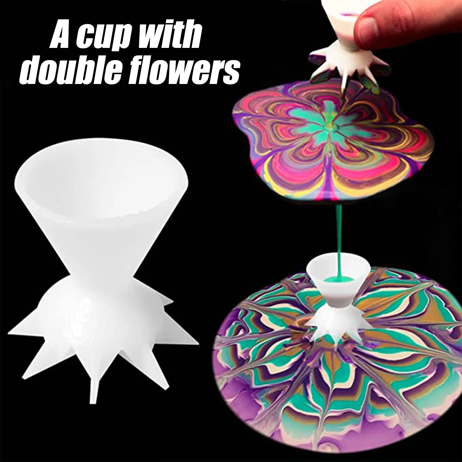Paint Pouring Split Cup for Acrylic Painting Pouring Mini 7-Leg Funnel Split Cup DIY Making Pour Painting Supplies 66CY
Paint Pouring Split Cup for Acrylic Painting Pouring Mini 7-Leg Funnel Split Cup DIY Making Pour Painting Supplies 66CY