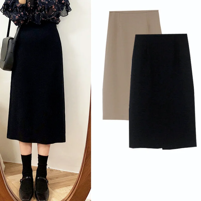 Skirts Women Solid Office OL Minimalist All-match Elegant Korean Style Soft Fashion Mid-calf Youth S-3XL Hot Sale New Ins Hot
Skirts Women Solid Office OL Minimalist All-match Elegant Korean Style Soft Fashion Mid-calf Youth S-3XL Hot Sale New Ins Hot