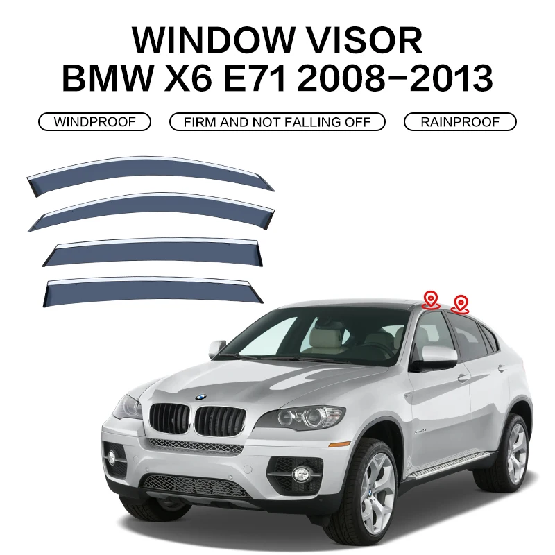 Оконный козырек для BMW X6 E71 F16 G06 2008-2022, Автомобильный Дверной козырек, погодные экраны, защитные стекла
Оконный козырек для BMW X6 E71 F16 G06 2008-2022, Автомобильный Дверной козырек, погодные экраны, защитные стекла
