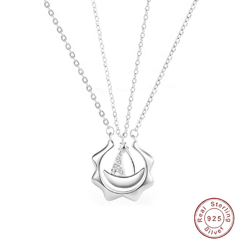 Cyue Shining Fine 925 Sterling Silver AAA CZ Sailboat Haven Couple Necklace Geometric Pendant For Jewelry Gift
Cyue Shining Fine 925 Sterling Silver AAA CZ Sailboat Haven Couple Necklace Geometric Pendant For Jewelry Gift