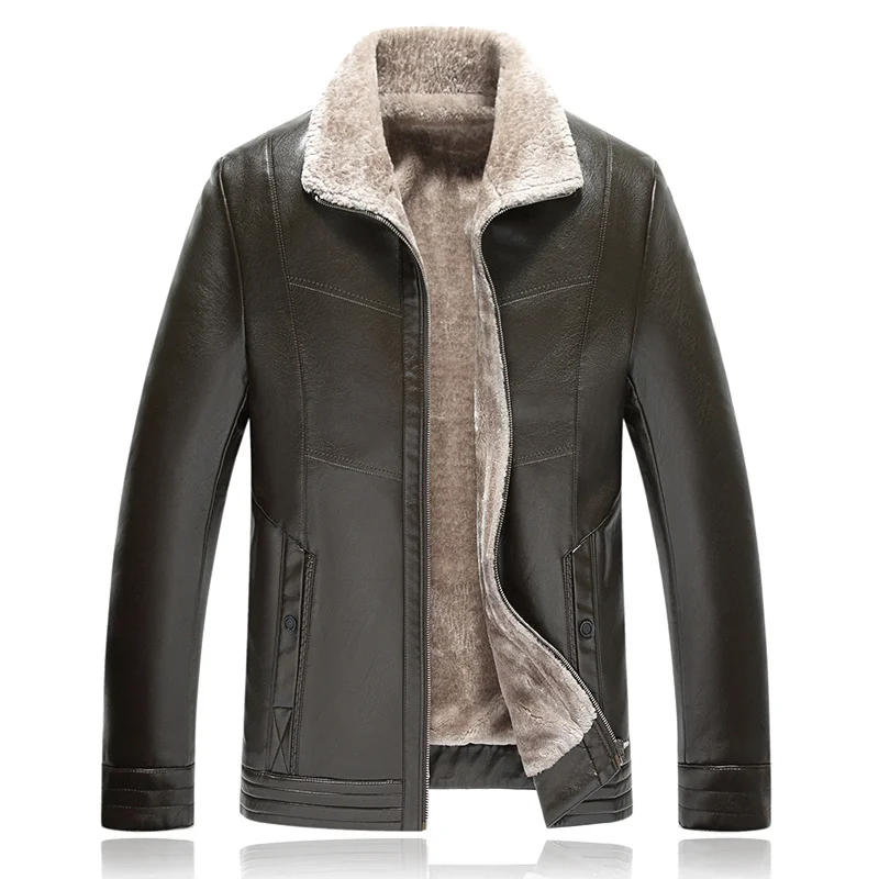 8xl men's leather jacket winter thickened business warm fleece artificial leather coat / high quality thickened men's PU coat
8xl men's leather jacket winter thickened business warm fleece artificial leather coat / high quality thickened men's PU coat
