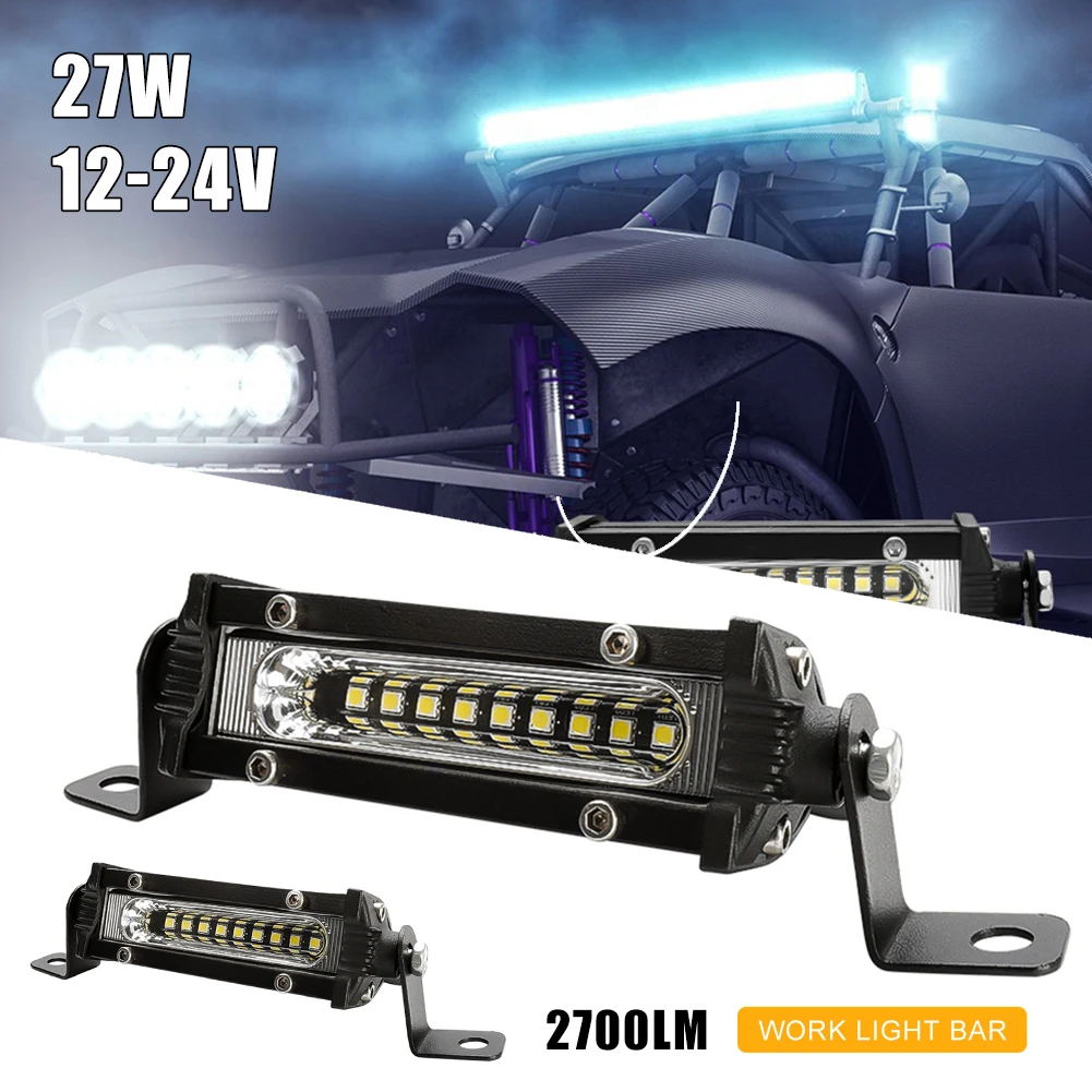12V/24V Car LED Work Light Bar 27W Off Road LED Pod 3030 LED Flood Light Headlight Waterproof for Car Truck 4x4 SUV ATV Marine
12V/24V Car LED Work Light Bar 27W Off Road LED Pod 3030 LED Flood Light Headlight Waterproof for Car Truck 4x4 SUV ATV Marine