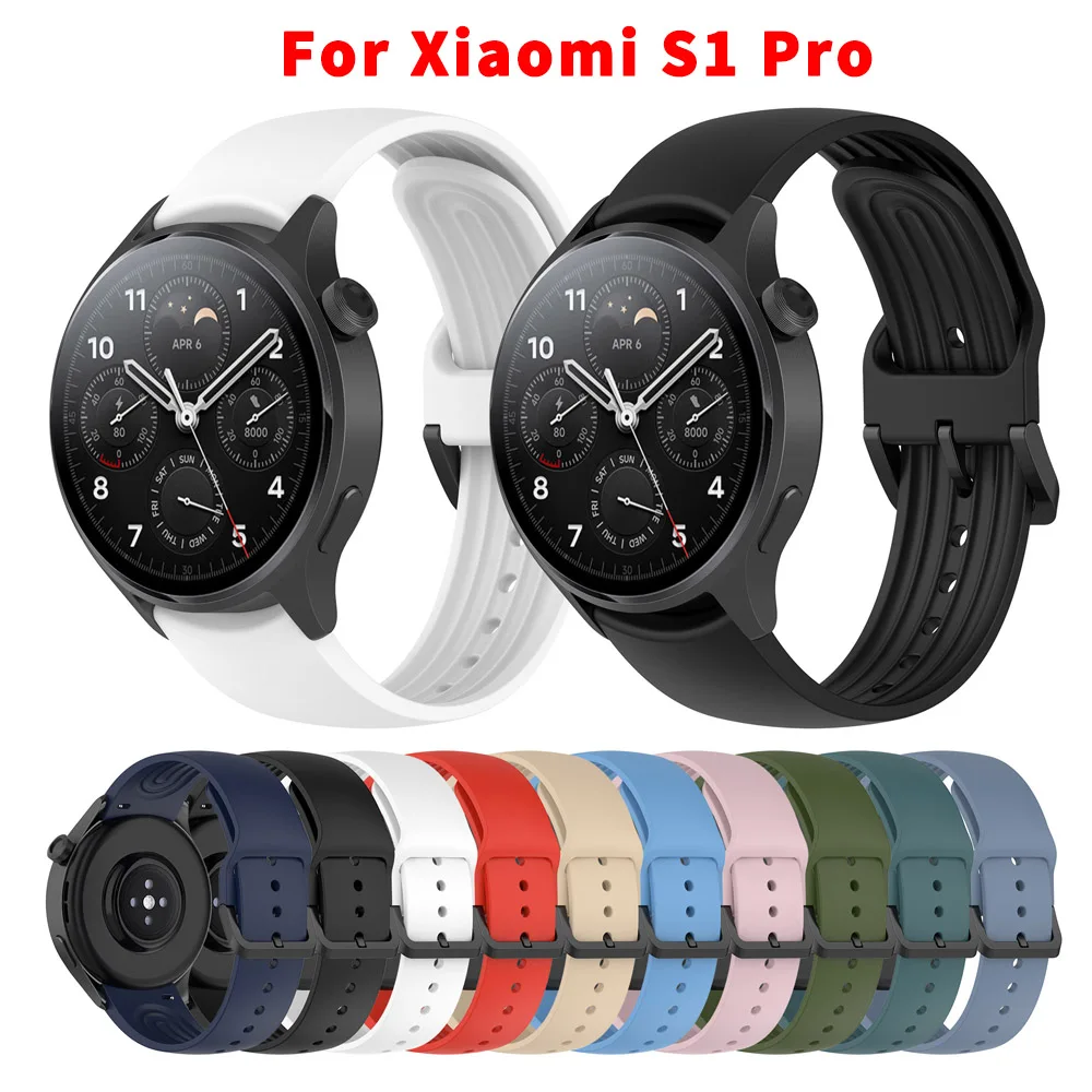Straps For Xiaomi Watch S1 Pro Sports Silicone 22mm Watchband Strap Original Smart Wristband Bracelet Band For Mi Watch S1 Pro
Straps For Xiaomi Watch S1 Pro Sports Silicone 22mm Watchband Strap Original Smart Wristband Bracelet Band For Mi Watch S1 Pro