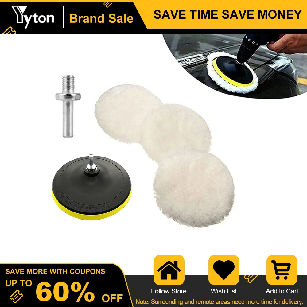 Yyton 5Pcs Set Polishing Disc Car Beauty Waxing Polishing Circle Buffing Pad Tool Kit Auto Polisher Wool Discs Cleaning Goods
Yyton 5Pcs Set Polishing Disc Car Beauty Waxing Polishing Circle Buffing Pad Tool Kit Auto Polisher Wool Discs Cleaning Goods
