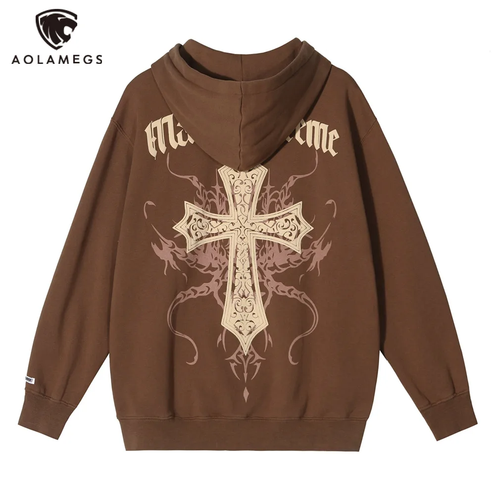 Hip Hop Men Fleece Hoodie Sweatshirt Cross Letter Print Hooded Pullover Casual Harajuku Streetwear Hoodie Fashion Zip Up Outwear
Hip Hop Men Fleece Hoodie Sweatshirt Cross Letter Print Hooded Pullover Casual Harajuku Streetwear Hoodie Fashion Zip Up Outwear