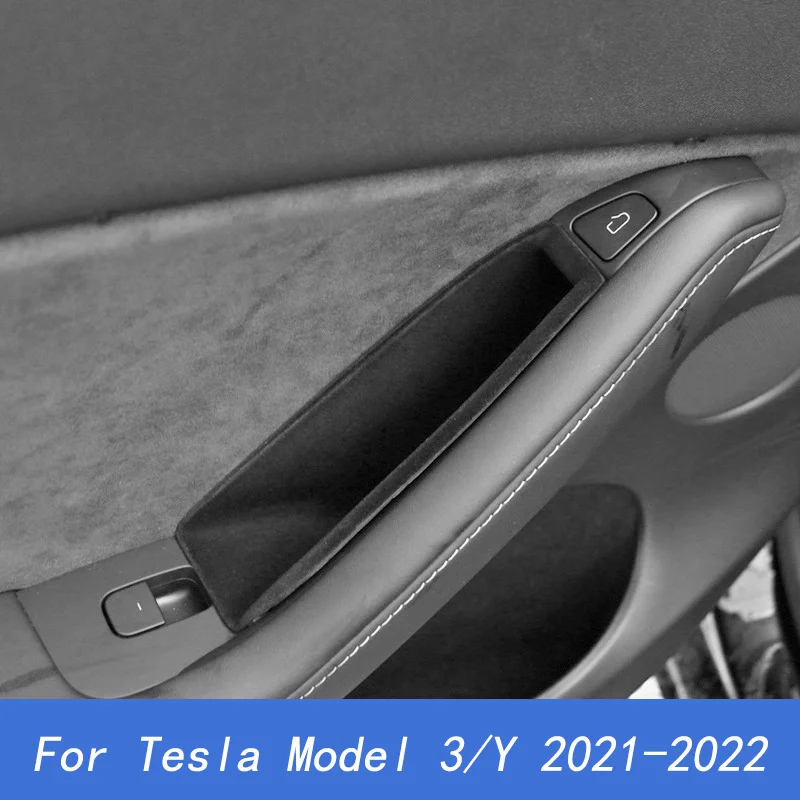 

Ящик для хранения с дверной ручкой для Tesla Model Y 3 2021 2022, модификация объектов, украшение для автомобильной двери, аксессуары для хранения, автомобильные принадлежности