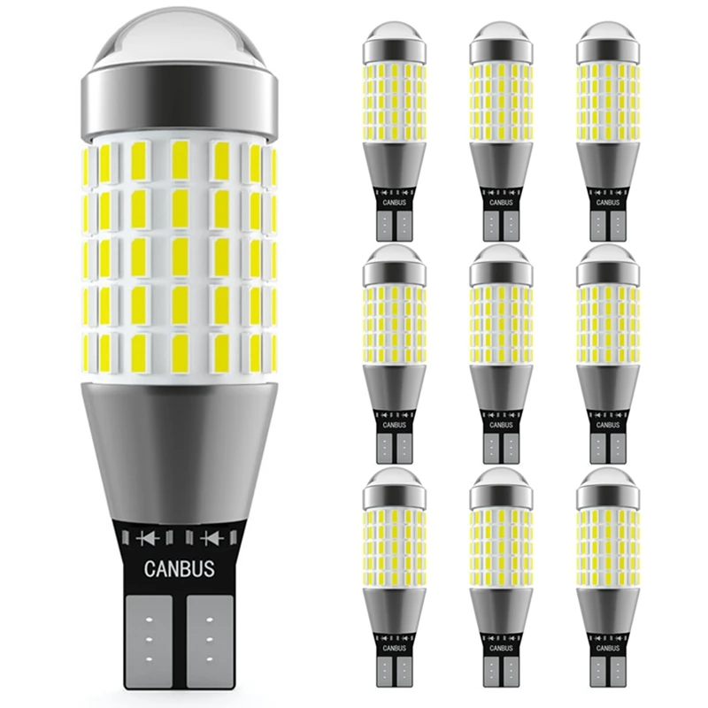 10Pcs Car Reverse Light LED Bulbs T15 3014 Chips 87SMD 921 W16W Canbus Error Free Super Bright 6000K Backup Taillight
10Pcs Car Reverse Light LED Bulbs T15 3014 Chips 87SMD 921 W16W Canbus Error Free Super Bright 6000K Backup Taillight
