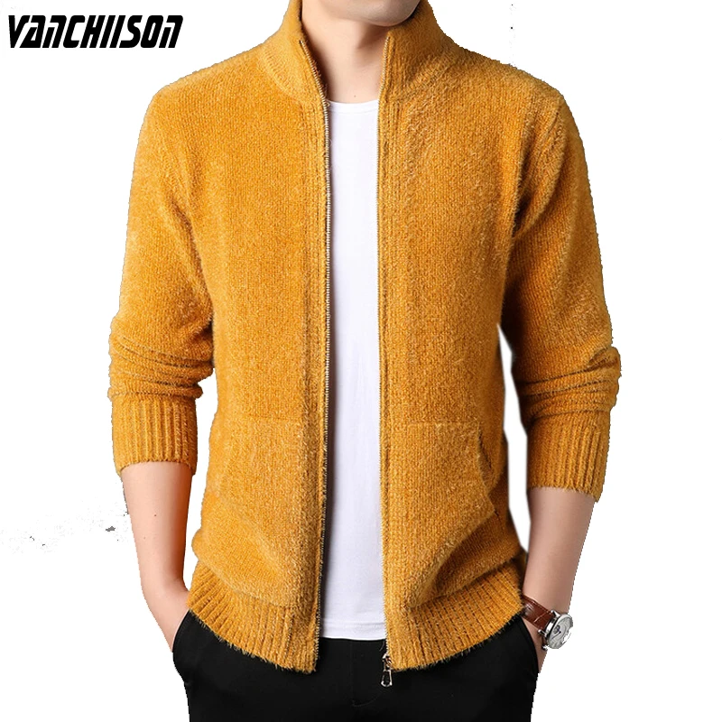 Men Smooth Sweater Outwear Cardigan Knit Zipper Breasted Stand Collar for Autumn Winter England Style Solid Casual Male 0017D-58
Men Smooth Sweater Outwear Cardigan Knit Zipper Breasted Stand Collar for Autumn Winter England Style Solid Casual Male 0017D-58
