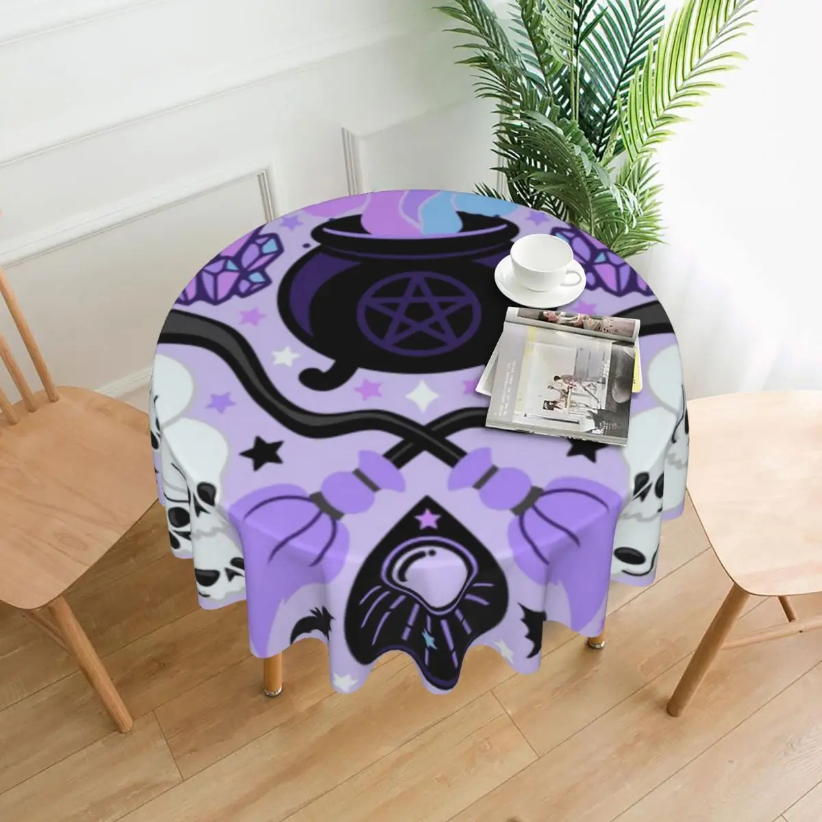 Скатерть Pastel Witch, 60 дюймов, диаметр 152 см, мягкий защитный стол, праздничный Декор 
Скатерть Pastel Witch, 60 дюймов, диаметр 152 см, мягкий защитный стол, праздничный Декор