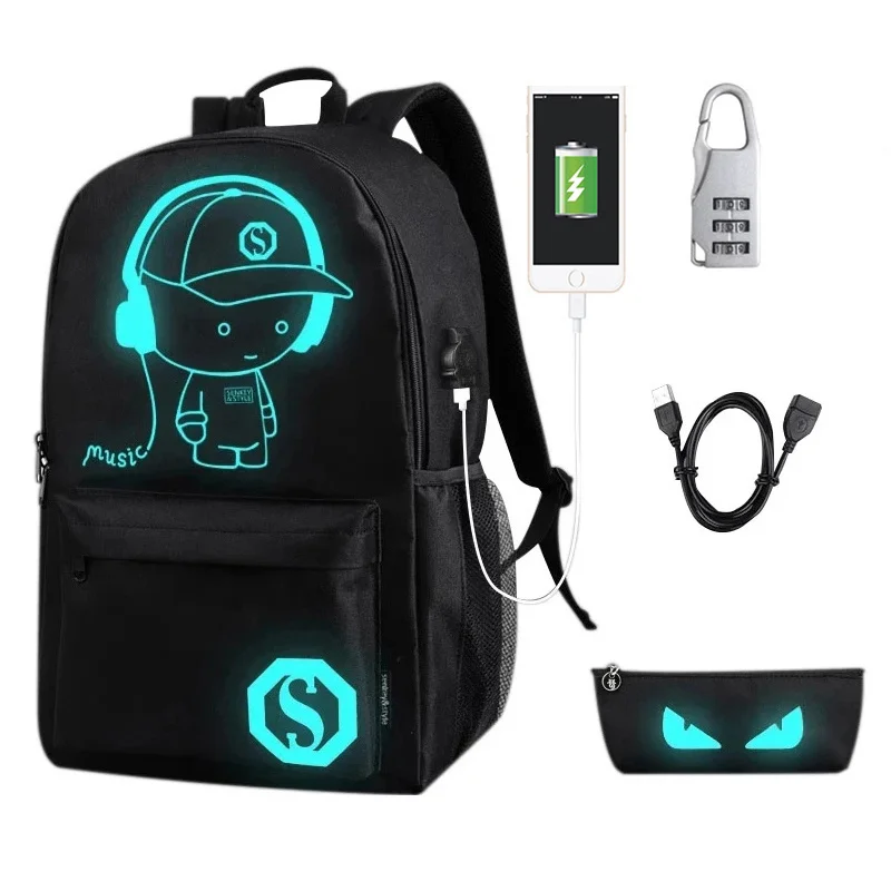 USB Charge music luminous 2023 new unisex schoolbag For teenage teenagers backpack to school bag Student book bag for boys girls 
USB Charge music luminous 2023 new unisex schoolbag For teenage teenagers backpack to school bag Student book bag for boys girls
