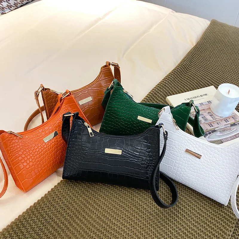 Fashion Women's Bag Popular Crocodile Pattern Underarm Bag 2022 New Trend PU Leather Shoulder Bags Zipper Handbags Luxury Design
Fashion Women's Bag Popular Crocodile Pattern Underarm Bag 2022 New Trend PU Leather Shoulder Bags Zipper Handbags Luxury Design