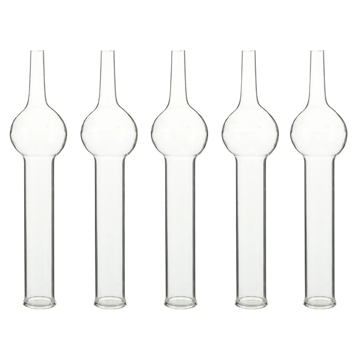 Glass Test Tubes Gas Drying Tube 5Pcs Glass Drying Tube Bulb Drying Tubes Single Ball Drying Tubes Teaching Equipment
Glass Test Tubes Gas Drying Tube 5Pcs Glass Drying Tube Bulb Drying Tubes Single Ball Drying Tubes Teaching Equipment