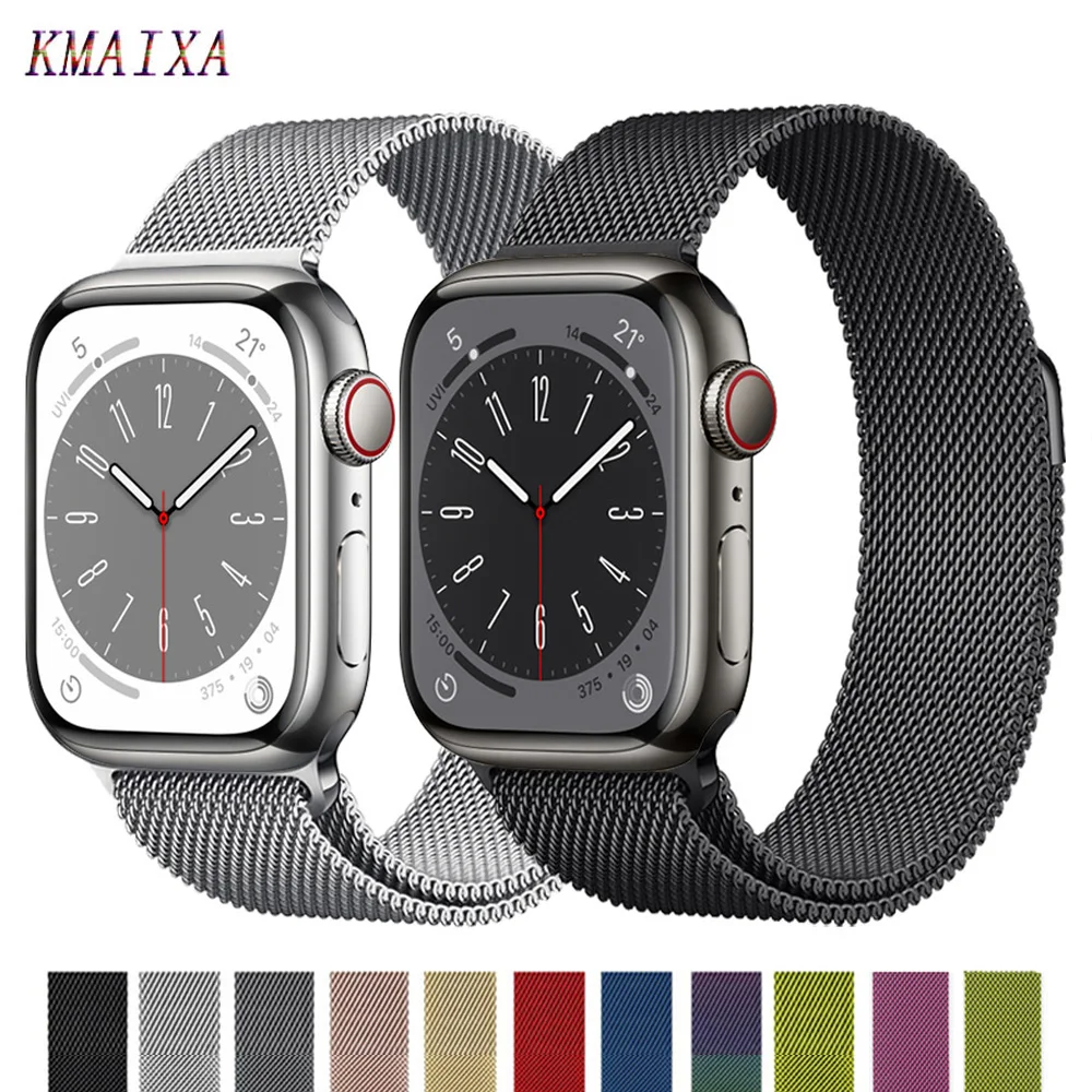 Milanese Loop Strap For Apple Watch Band 45mm 41mm 44mm 40mm 49mm 38mm 42mm 44 45 mm bracelet iWatch Series Ultra 8 7 se 3 4 5 6
Milanese Loop Strap For Apple Watch Band 45mm 41mm 44mm 40mm 49mm 38mm 42mm 44 45 mm bracelet iWatch Series Ultra 8 7 se 3 4 5 6