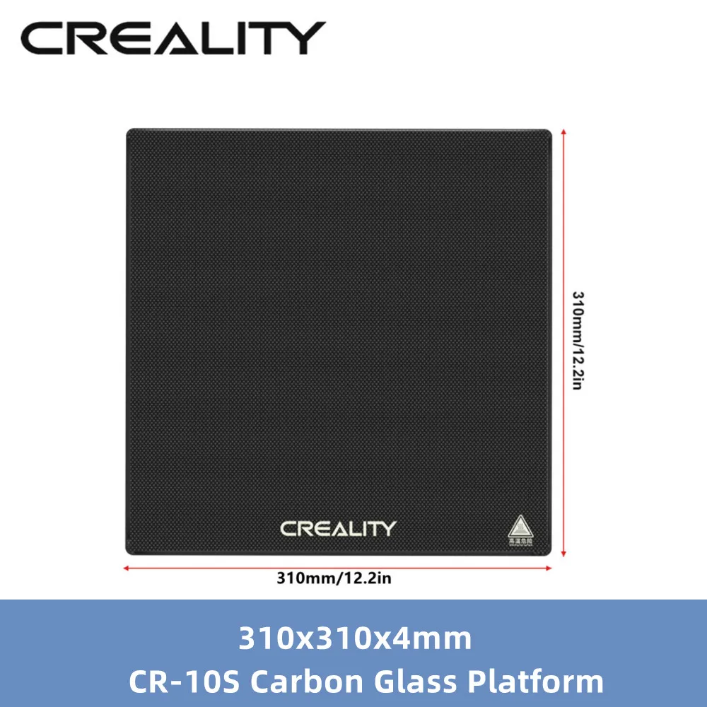 Creality Official Carborundum Glass Platform Easy to Take Models High Flatness Platform 310*310*4mm for CR-10 Smart 3D Printer
Creality Official Carborundum Glass Platform Easy to Take Models High Flatness Platform 310*310*4mm for CR-10 Smart 3D Printer