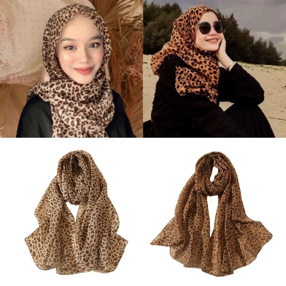 Long Chiffon Scarf Women's Lightweight Leopard Print Chiffon Shawl Scarf For Spring Summer Lady Hijab Wraps
Long Chiffon Scarf Women's Lightweight Leopard Print Chiffon Shawl Scarf For Spring Summer Lady Hijab Wraps