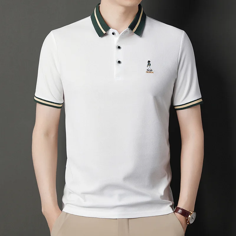 Jbersee Summer Luxury T-shirt Men Polo Shirts Short Sleeve Male Casual Business Shirt High Quality Men's Clothing Leisure Polos
Jbersee Summer Luxury T-shirt Men Polo Shirts Short Sleeve Male Casual Business Shirt High Quality Men's Clothing Leisure Polos
