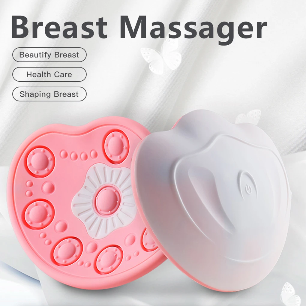 

Woman 4 Modes Breast Massage Pad Vibration Chest Enhancement Massager Heating Blood Circulation Timing Enhancer