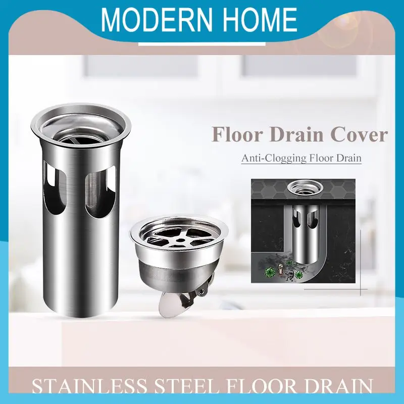 Anti-clogging Anti-odor Drain Filter Floor Drain Leakage Drainer Bathroom Accessories Stainless Steel Floor Strainer Double Core
Anti-clogging Anti-odor Drain Filter Floor Drain Leakage Drainer Bathroom Accessories Stainless Steel Floor Strainer Double Core