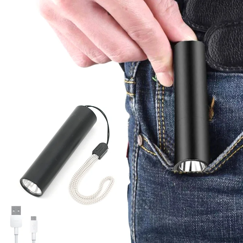 Strong Light LED Flashlight USB Rechargable Mini Flashlight Waterproof Torch Portable Torch for Night Outdoor Camping Hiking 
Strong Light LED Flashlight USB Rechargable Mini Flashlight Waterproof Torch Portable Torch for Night Outdoor Camping Hiking