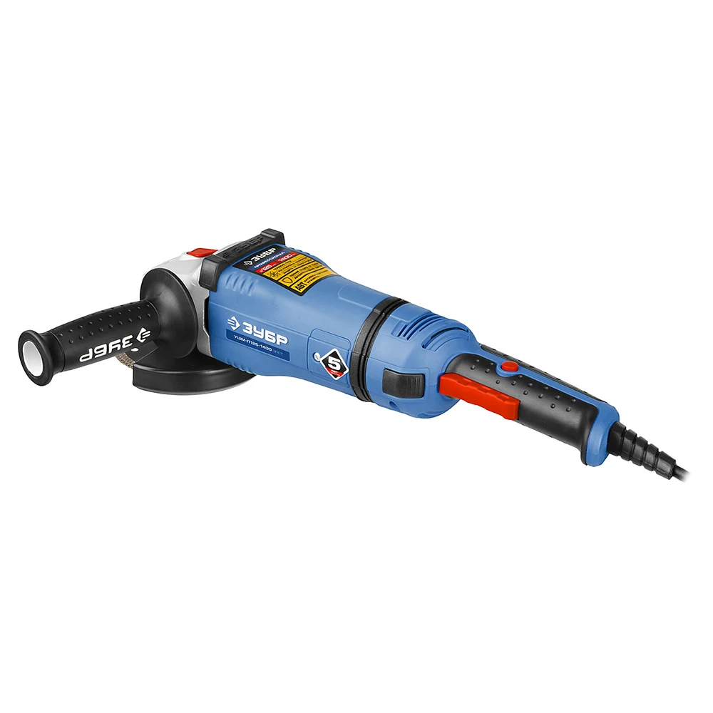 Angle grinder ZUBR USM-P125-1400 EPST Grinding machine machines rechargeable angle grinders belt Tools Tool bit bits Pow | Инструменты