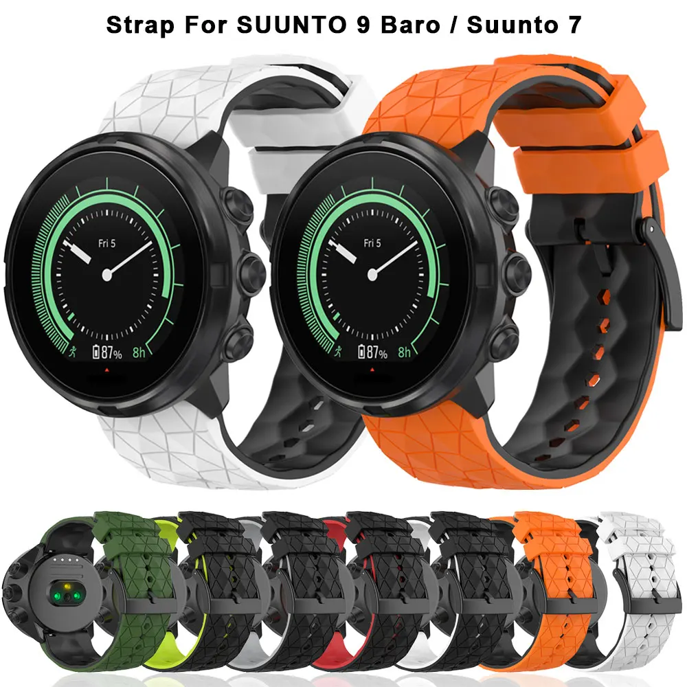 Ремешок силиконовый для Suunto9 D5, сменный Браслет для спортивных смарт-часов Suunto 7 Spartan HR Baro
Ремешок силиконовый для Suunto9 D5, сменный Браслет для спортивных смарт-часов Suunto 7 Spartan HR Baro