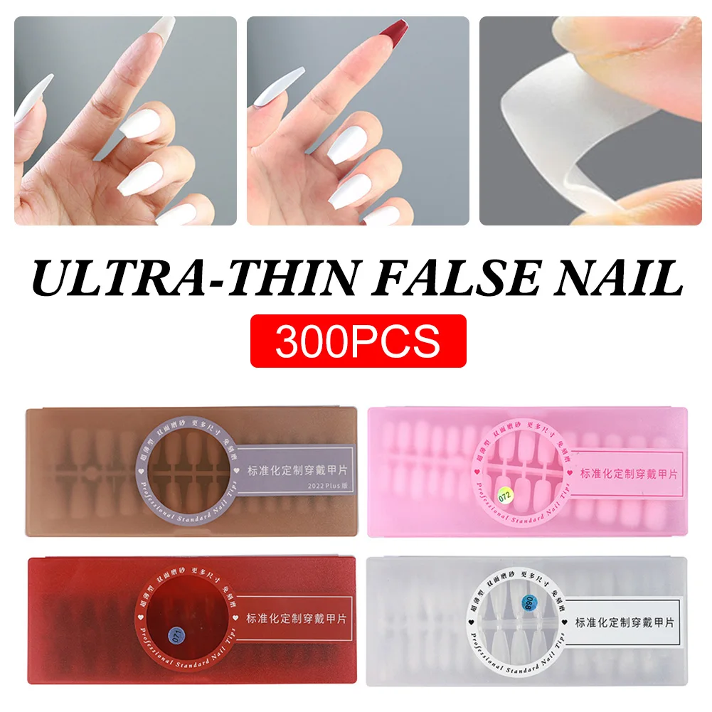 300PCS Ultra-thin False Nail Tips Full Coverage Frosted False Nails Acrylic Extension Fake Nail Tips Manicure Nail Art Tool
300PCS Ultra-thin False Nail Tips Full Coverage Frosted False Nails Acrylic Extension Fake Nail Tips Manicure Nail Art Tool