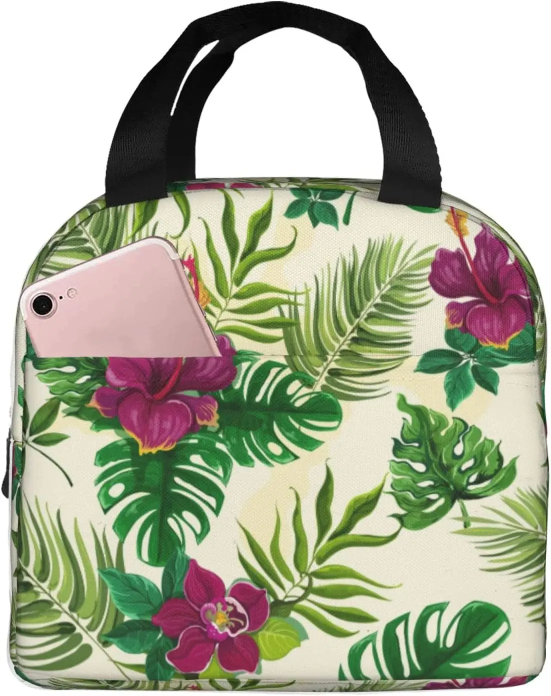 Lunch Bag Insulated Palm Leaves and Flowers Lunch Box Tropical Plants Reusable Lunch Tote Bag for School Work Travel Picnic
Lunch Bag Insulated Palm Leaves and Flowers Lunch Box Tropical Plants Reusable Lunch Tote Bag for School Work Travel Picnic