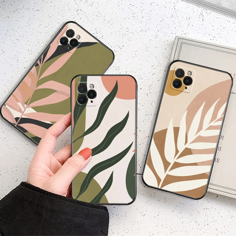 Vintage Leaves Flower Phone Case For iPhone 13 12 Mini 11 Pro Max SE 2020 X XR XS MAX 8 7 6 6S Plus TPU Fashion Black Cover 
Vintage Leaves Flower Phone Case For iPhone 13 12 Mini 11 Pro Max SE 2020 X XR XS MAX 8 7 6 6S Plus TPU Fashion Black Cover