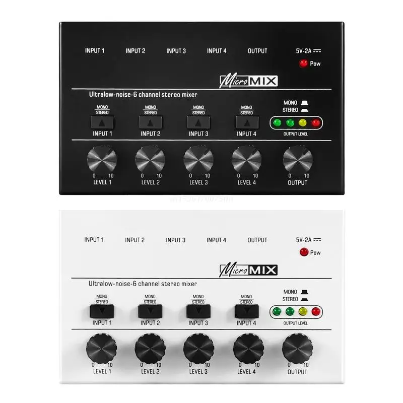 4 Channel Sound Mixer Ultra Low-Noise Sound Mixer Amplifier for Keyboards Dropship
4 Channel Sound Mixer Ultra Low-Noise Sound Mixer Amplifier for Keyboards Dropship
