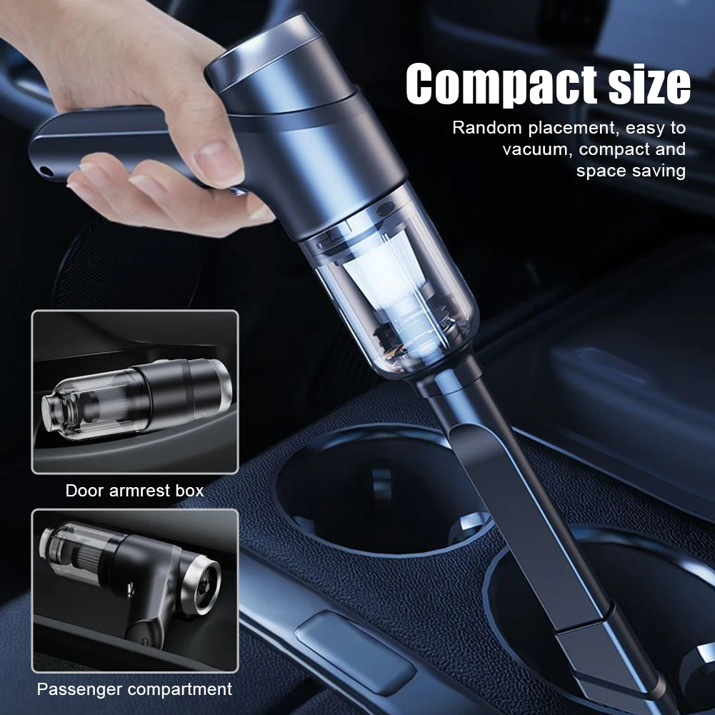 120W Wireless Car Vacuum Cleaner 9000Pa Rechargeable Wet Dry Vacuum Cleaner Cordless Handheld Mini Auto Vacuum Home & Car Use
120W Wireless Car Vacuum Cleaner 9000Pa Rechargeable Wet Dry Vacuum Cleaner Cordless Handheld Mini Auto Vacuum Home & Car Use